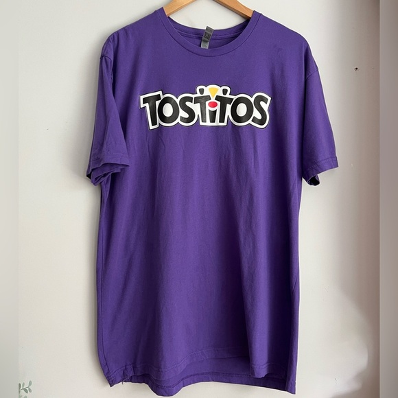 Tostitos Graphic T-Shirt Purple Short Sleeve XL Unisex - Picture 1 of 5